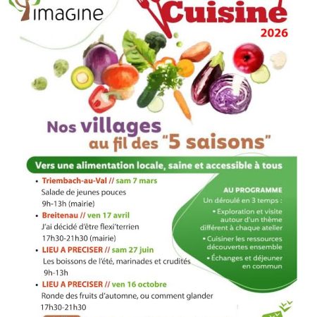 Ateliers cuisine 2026
